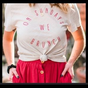 Nordstrom Blank Paige “On Sundays We Brunch” t shirt. Size S.